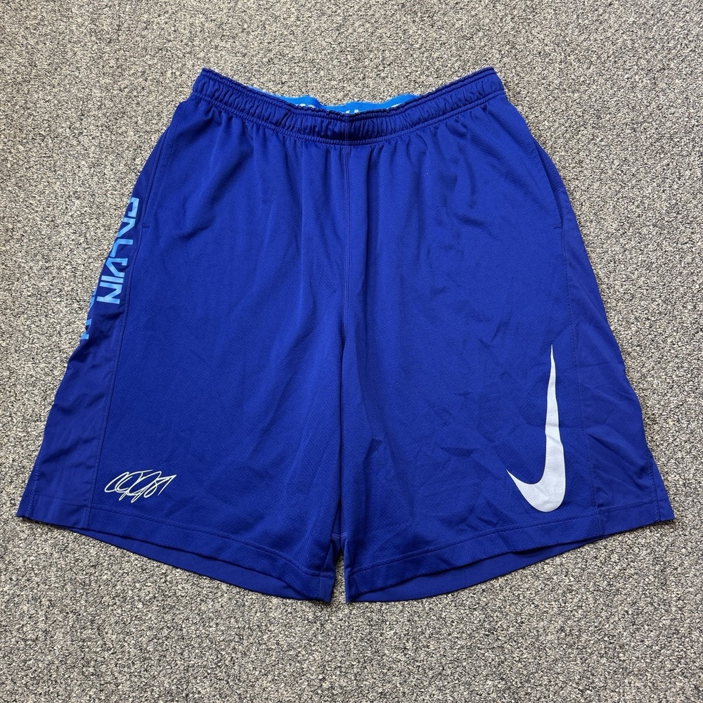 Nike Calvin Johnson Megatron Shorts Detroit Lions Men's XXL Jersey Blue